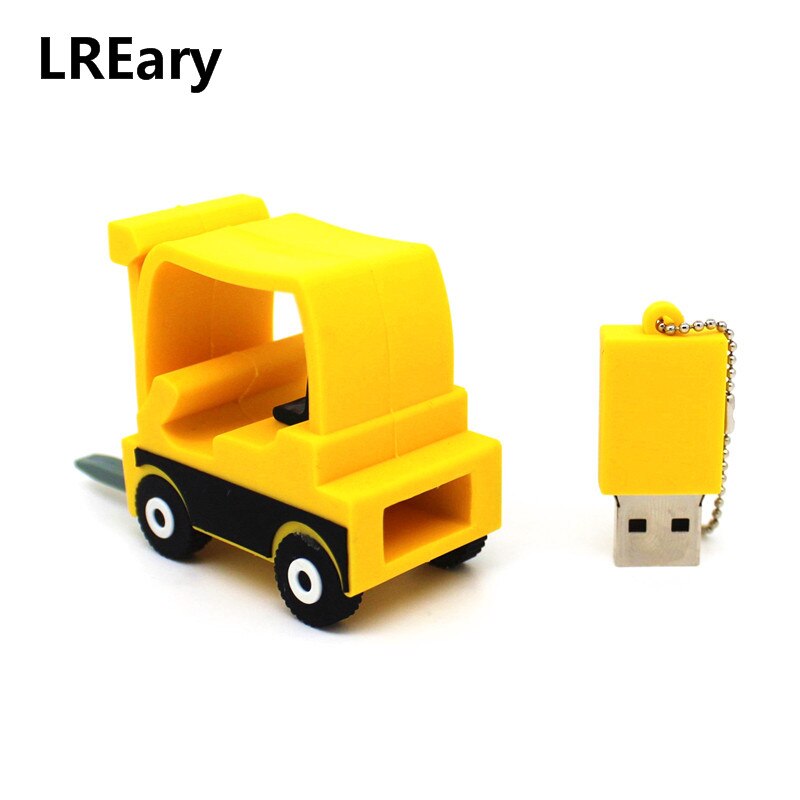 Tractor Model USB 2.0 Flash Drive 128MB 4GB 8GB Pen Drive Pendrive Forklift 16GB 32GB U Disk 64GB Memory Stick