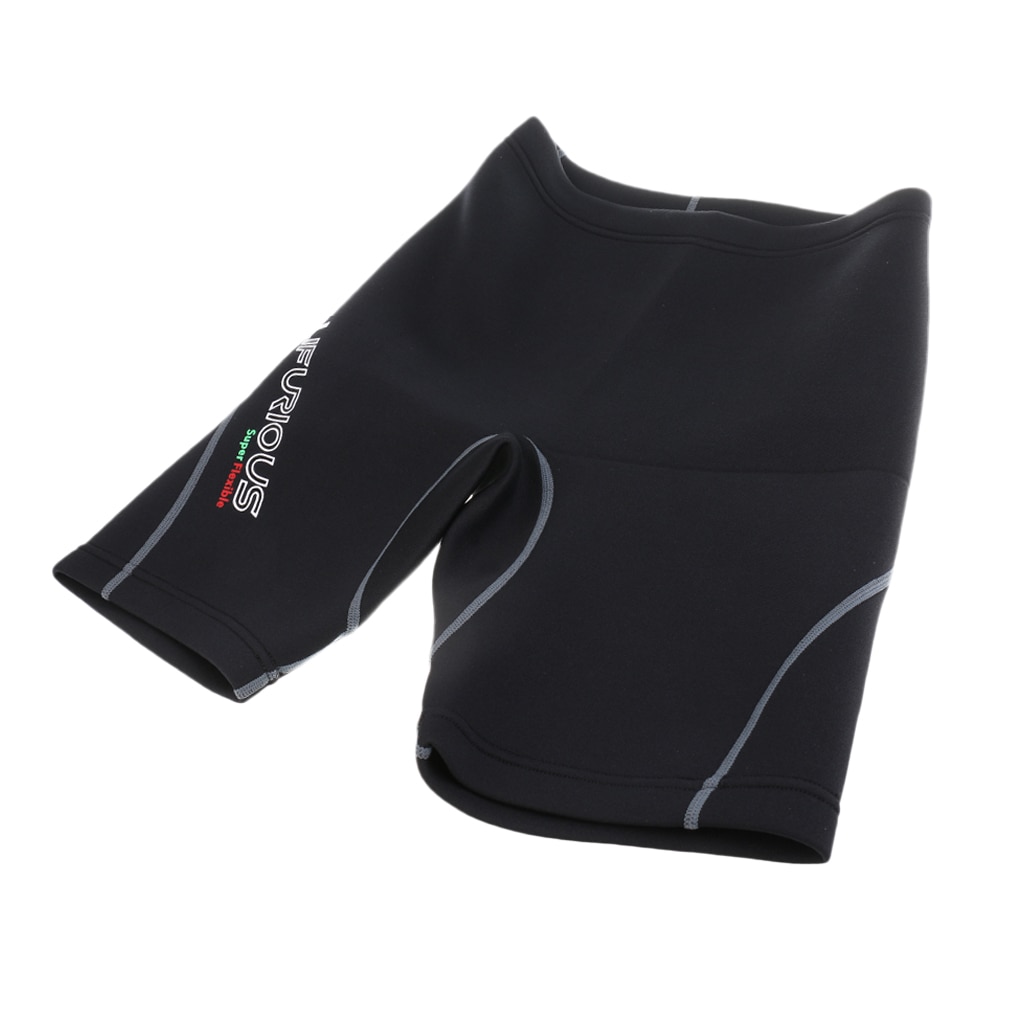 2mm neopren mænds våddragt shorts super stretch vinter svømning badetøj sort sml xl