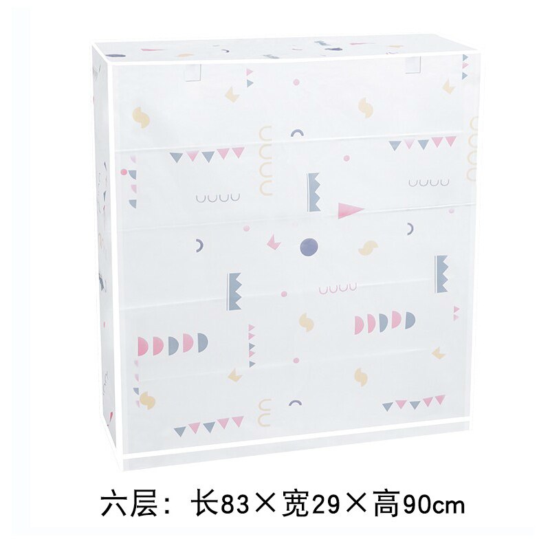 Shoe Rack dust cover multi-layer simple cover household assembly dormitory storage single indoor plastic shoes Rack covers: 83X29X90cm