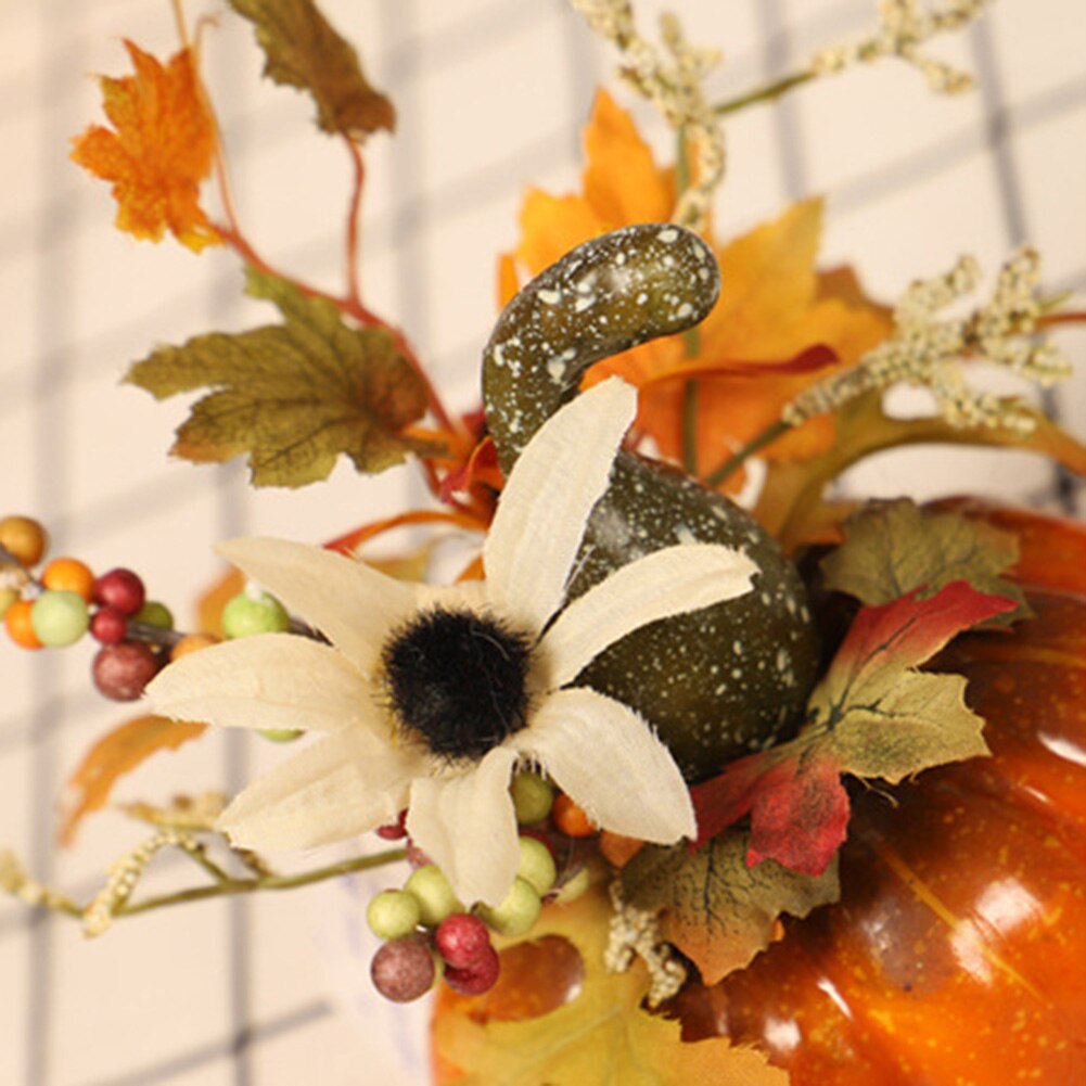 Thanksgiving græskar ahornblad solsikke ornament festmøbler indretning stue indretning kunstige grøntsager