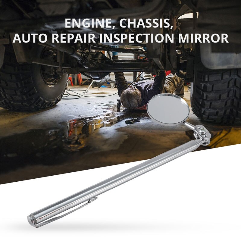 Inspection Mirror Folding Mirror Universal Detection Mirror Mechanist Angle View Telescopic 30mm Durable