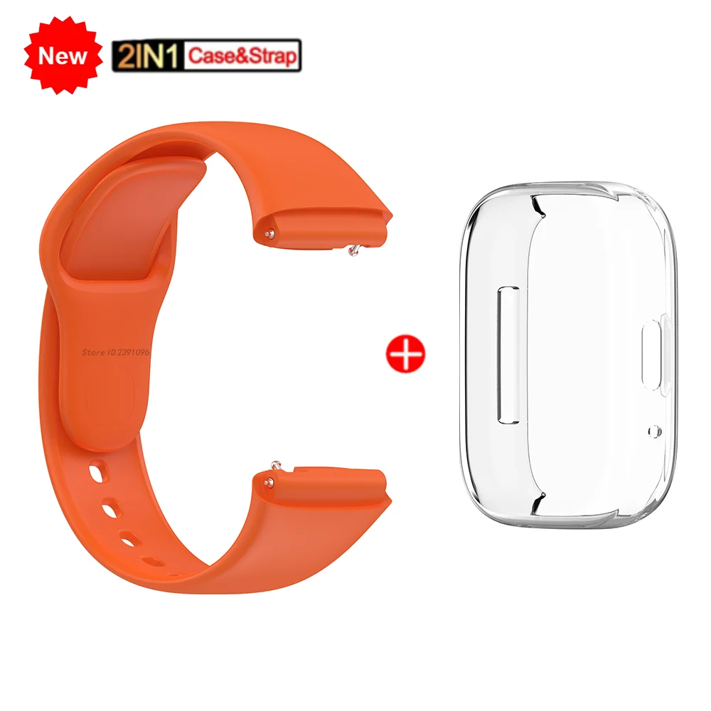 Silicone WatchBand Strap TPU Case Cover for Xiaomi Redmi Watch 3 Active Watch Strap Bracelet for Redmi Watch 3 sports Strap
