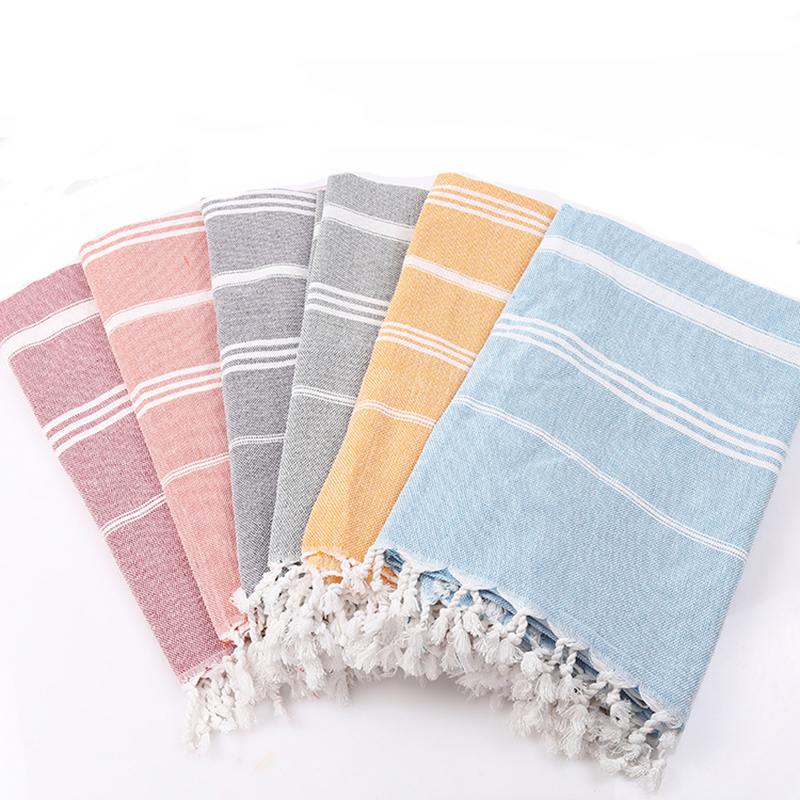 Turkiskt hamam handduk pestemal beach resa peshtemals bad fouta bomull stor 100*180 cm