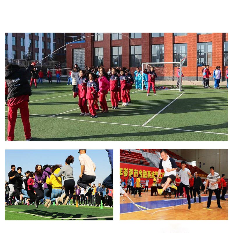 3-20m punho de madeira pular corda adulto esportes ao ar livre fitness formação pular corda multi-pessoa grupo pular corda equipamentos