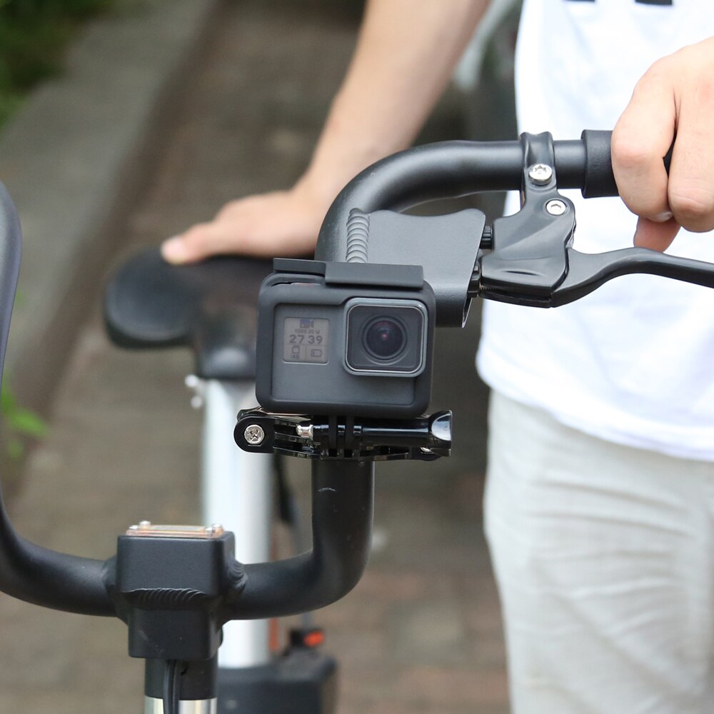 SHOOT Motorcycle Handlebar Clamp Mount for GoPro Hero 8 7 5 Session SJCAM sj 4000 sj 5000 Yi Lite 4K+ h9 Camera Go Pro Accessory