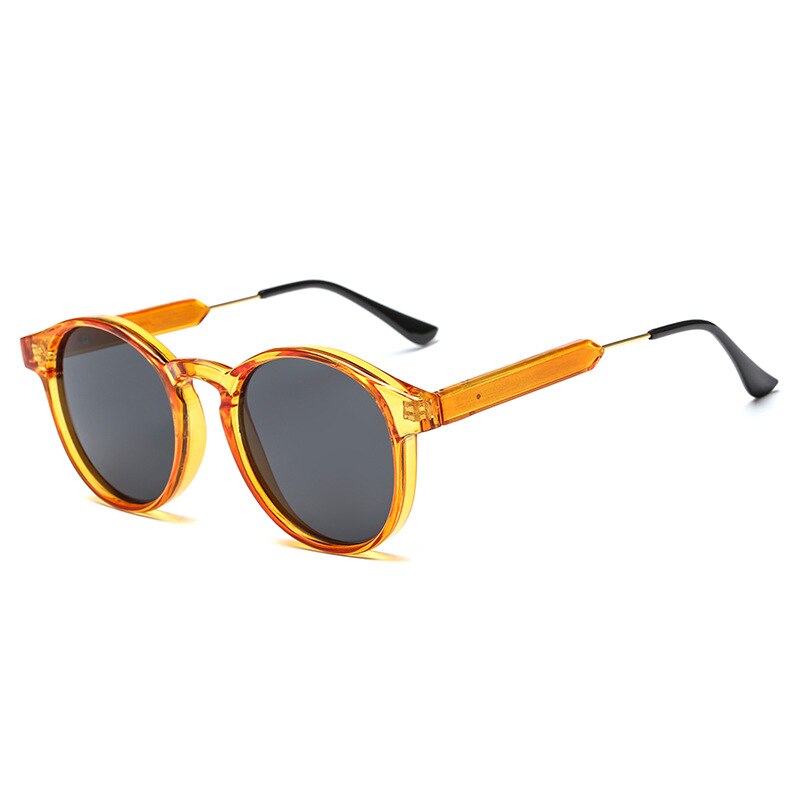 Europæisk og amerikansk trend big frame solbriller til kvinder retro briller personlighed runde solbriller: Y3