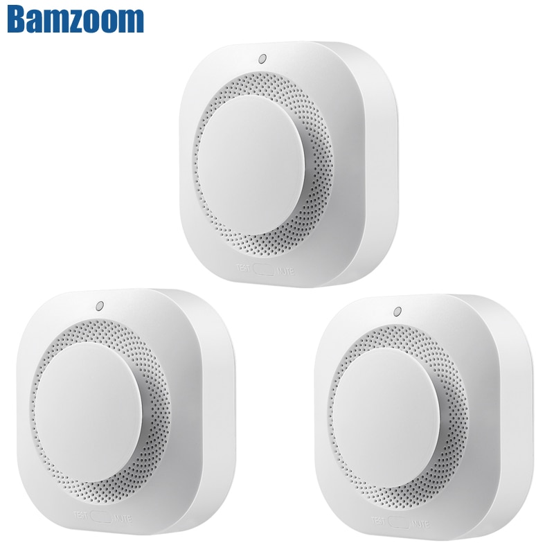 Smoke Detector Home Security Smart Wireless Independent Smoke Fire Detector ASK Alarm Sensor Low Battery Reminder Protect