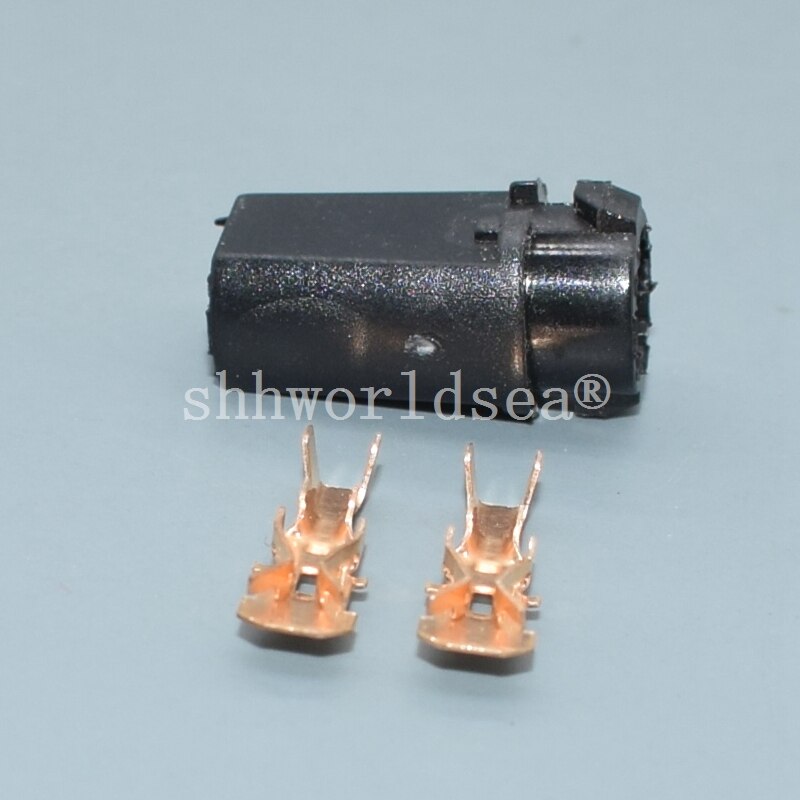 Shhworldsea 2 stk  t10 w5w t5 blød pære holder adaptere kabel led pære stik sokkel kile base pære stik: T5-2 sæt