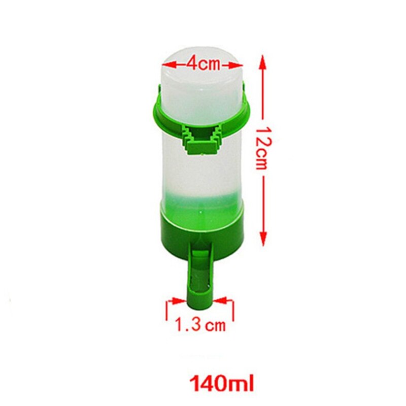 Drinkbak voor vogels, voerbak, waterbak, clip voor volière, parkiet, papegaai, kanarie