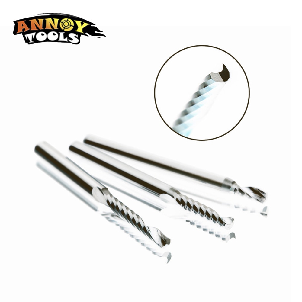 10pcs drill bit diameter 3.175mm CNC cutter cutting tools for CNC Machine woodworking