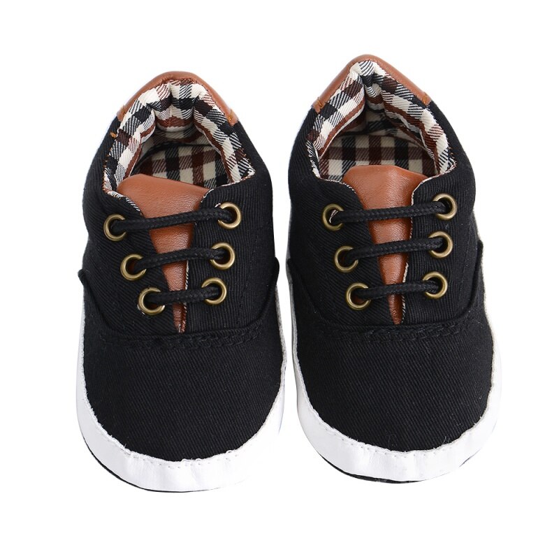 Summer Baby Shoes Newborn Baby Girl Boys Causal Bow Anti-slip Shoes Plaid Patchwork Soft Sole Sneakers Prewalker 0-18M: B / 0-6 Months