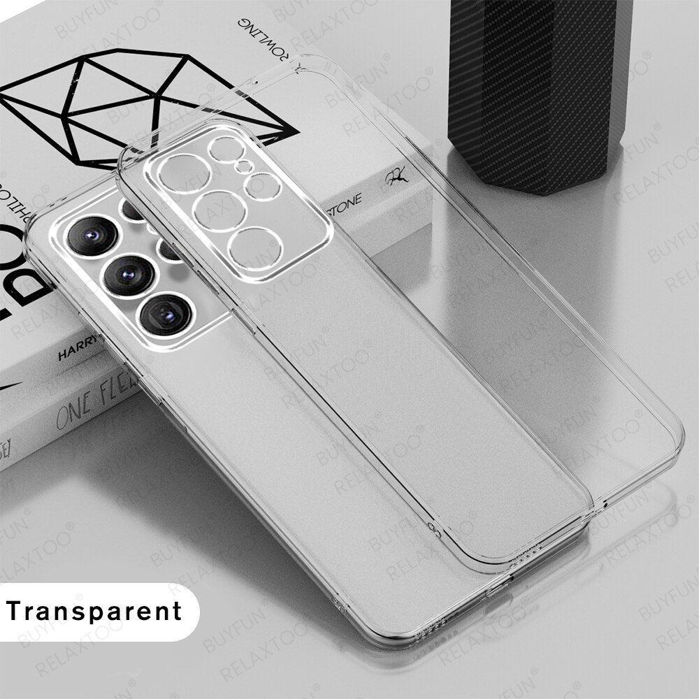 For Samsung S22 Ultra Clear Matte Protector Case For Sansung Galaxy S22 Plus S 22 22S S22Ultra S22Plus Shockproof Cover Fundas: For S22 Puls / Transparent 5