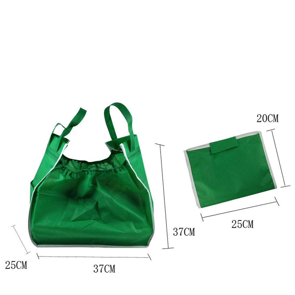Bolsas gruesas de supermercado, carrito de compras respetuoso con el medio ambiente, plegable, reutilizable, portátil, para tienda de comestibles, 1 ud.