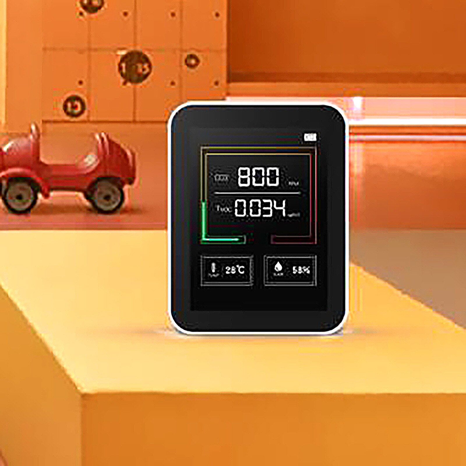 M10 Air Monitor for PM2.5 AQI Electrochemical Sensor Detect Air Monitor Home Gas Thermometer Test