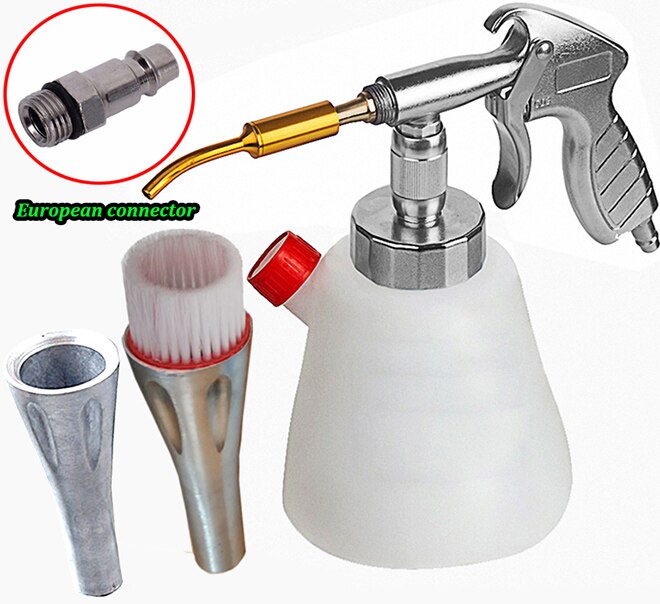 Tornador interiør dyprensepistol til tornado cockpit pleie biler luftdrevet bilvask utstyr: Rød, sølvfargetone