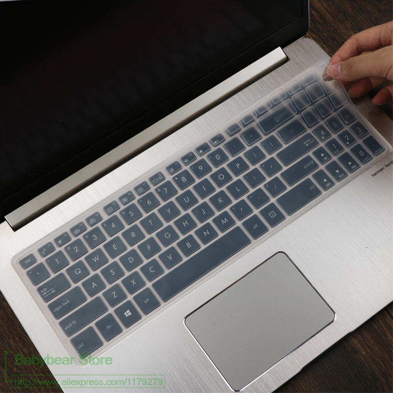 15.6 cal osłona klawiatury skórka ochronna do asusa VivoBook Pro 15 N580G N580GD N580VD N580 M580 NX580VD YX570ZD YX570ud YX570: clear