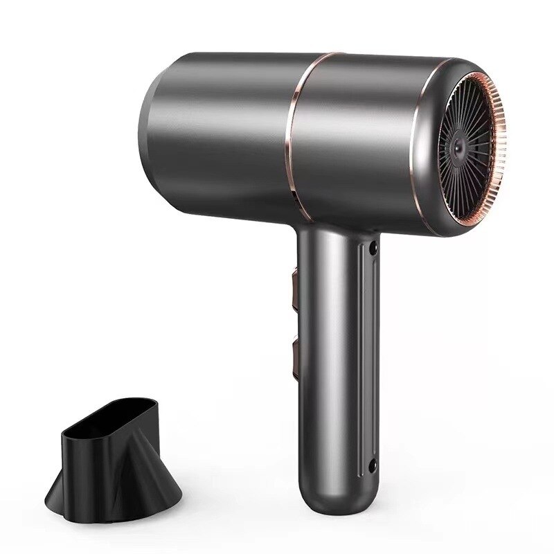 2000w Hair Dryer Negative Ionic Salon Hair Blow Dryer DC Motor Light Weight Low Noise Hair Dryers With1.6m Cable: Gray / EU