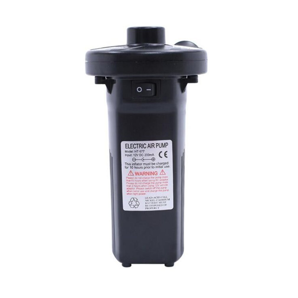 Huishoudelijke Auto Dual-Gebruik Batterij Pomp Outdoor Batterij Elektrische Pomp Luchtpomp Chargable Matras Opblaasbare Boot