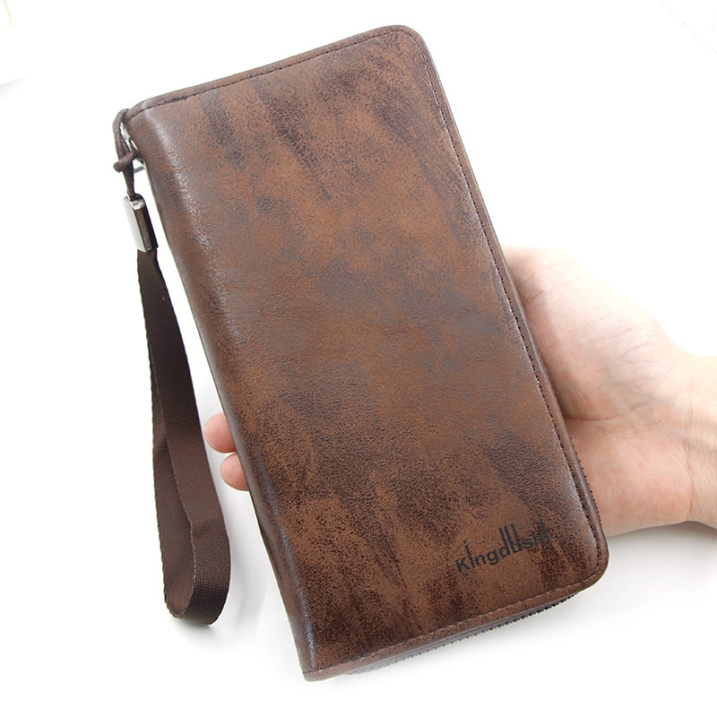 Organizer wallet for men Cellphone Wallet Men's Clutch Wallets Men Credit Card Holder2020 PU style leather Male Long Purse Zip