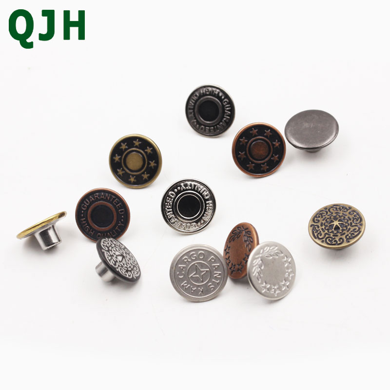 10 Stks/zak 17 Mm Metalen Jeans Knop Naaien Kleding Accessoires Broek Jean Knop Decoratie Voor Diy Naaien