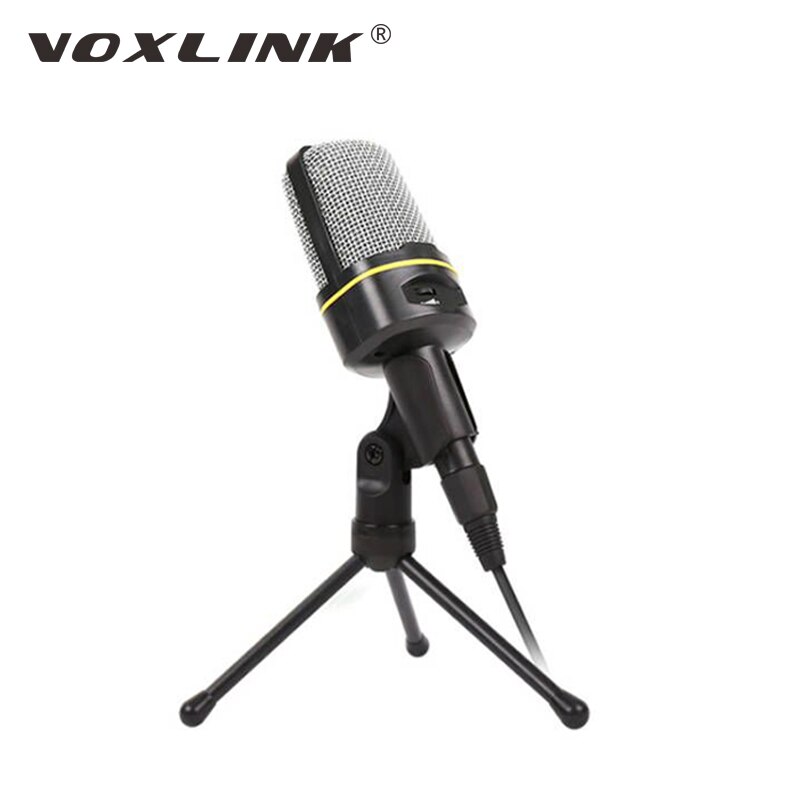 VOXLINK – Microphone de Studio à condensateur, avec support trépied 3.5, SF-920 mm, pour enregistrement sur PC: Default Title