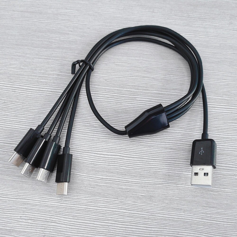 4 in 1 USB type C charger cable power 4 type c devices at once