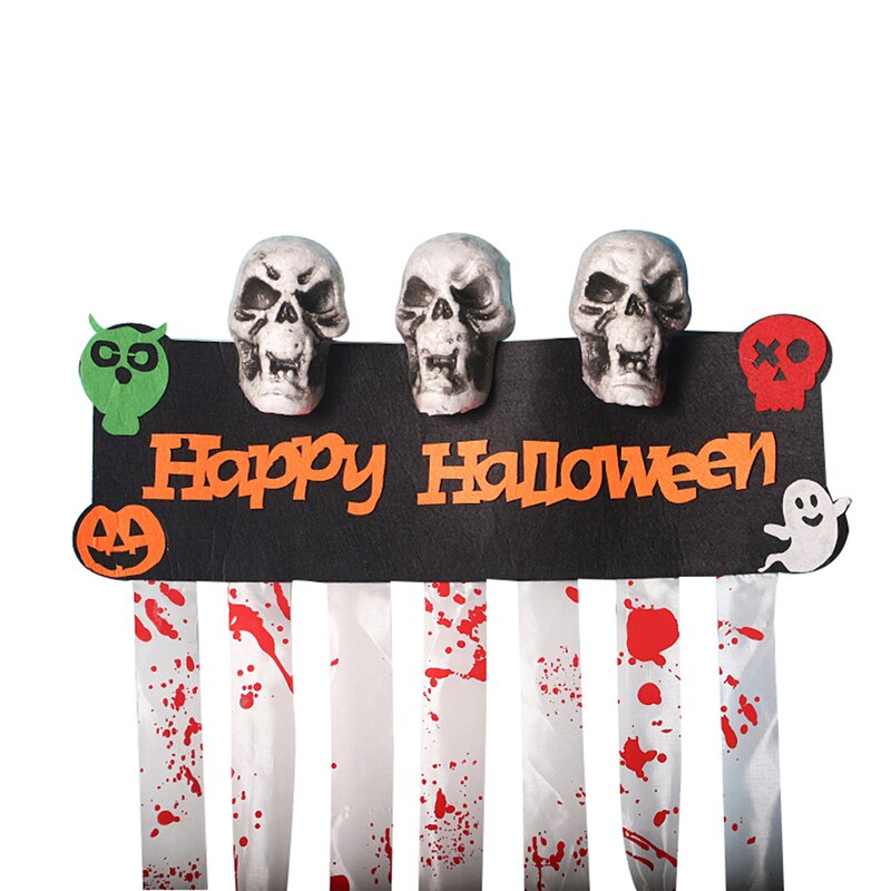 Halloween kranium gardin dekoration fest forsyninger sjove hængende indretning til børn festlige baggrunde