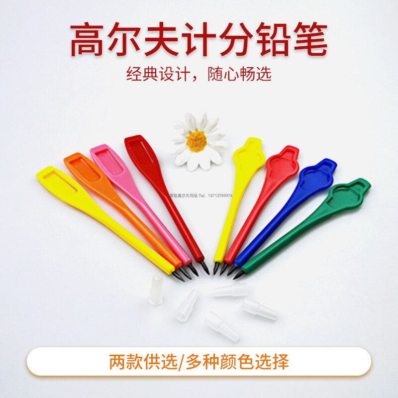 Stylo de notation de Golf crayon su jiao bi corps 2h stylo cartouche jeu outil de notation stade accessoires carré tige ronde