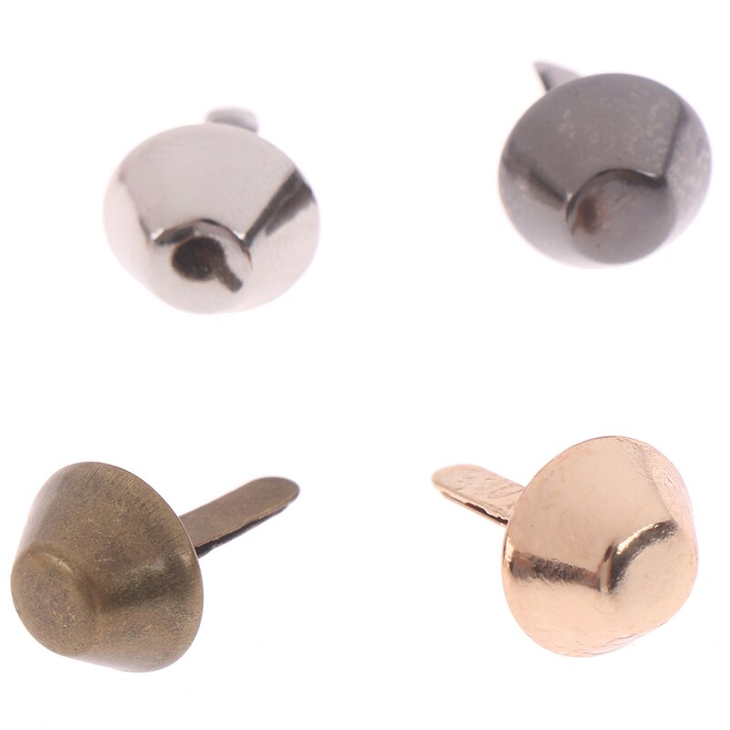 50 unids/lote 12mm remaches espárragos ronda rápida remache para artesanía de cuero cinturón bolsa ropa prendas de vestir Zapatos Collar Deco