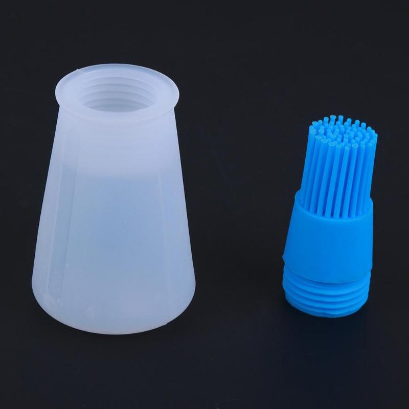 1 Stuks Draagbare Siliconen Olie Fles Met Borstel Grill Olie Borstels Vloeibare Olie Gebak Keuken Bakken Bbq Gereedschap Keuken Gereedschap voor Bbq