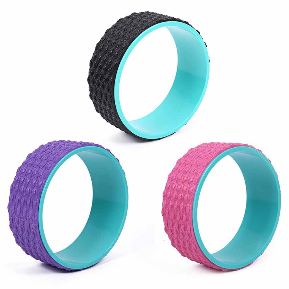 Yoga Wheel - 8mm Thick - 3D Massage Points - Back Training - TPE Material