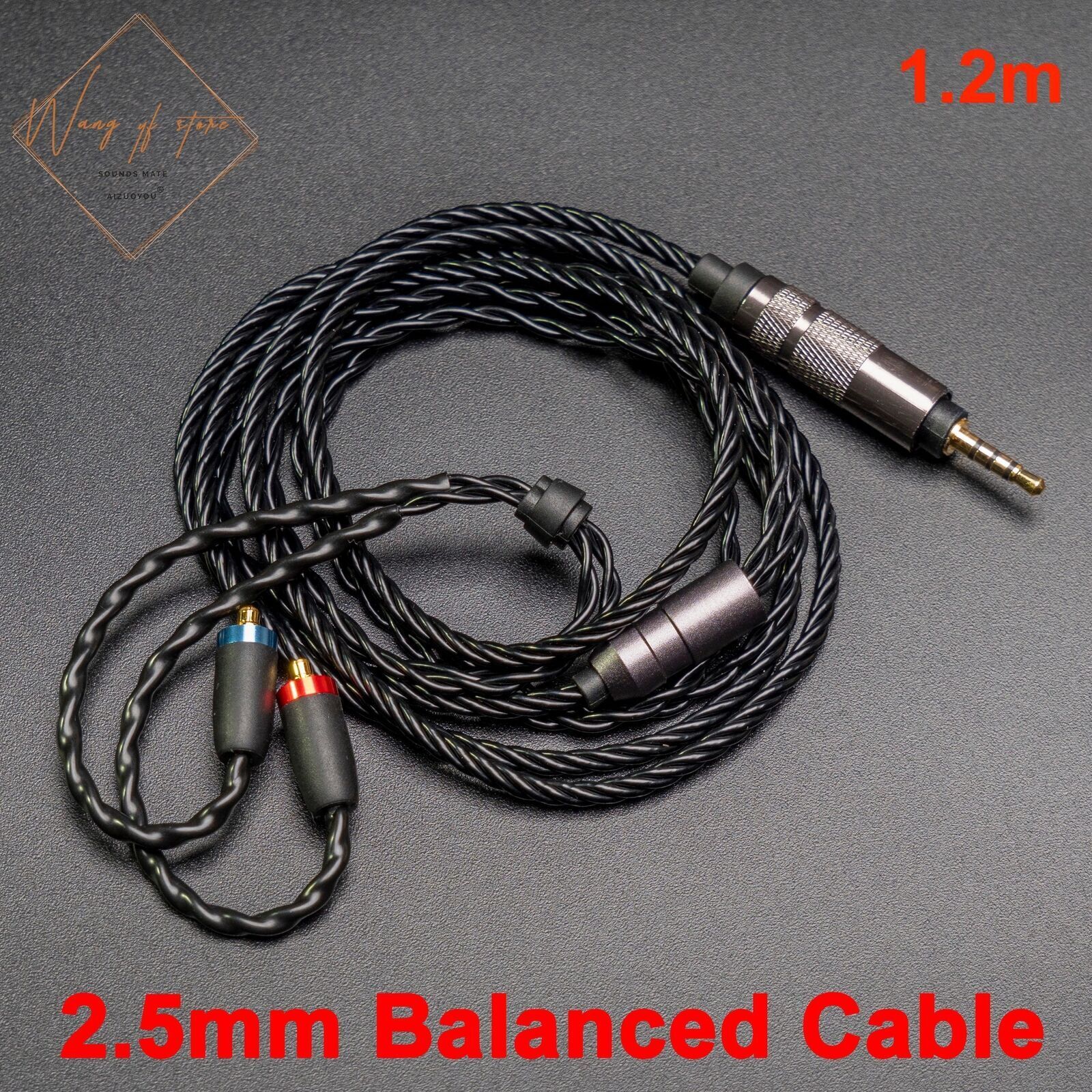 Parte di copertura MMCX per saldatura fai-da-te per Koss Porta pro PP cuffia cavo staccabile 4.4mm 2.5mm bilanciato 3.5mm stereo: nero