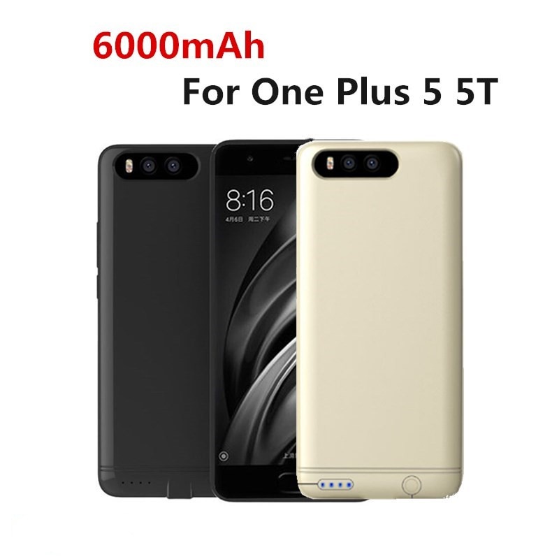 NTSPACE 6000mAh Portable Power Bank For Oneplus 5 Battery Charger Cover For Oneplus 5T External Backup Battery Charging Case