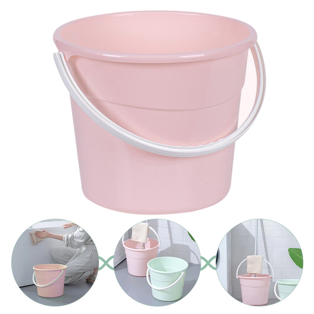Heavy-duty Utility Bucket Plastic Water Container Mopping Storage Bucket with Handle