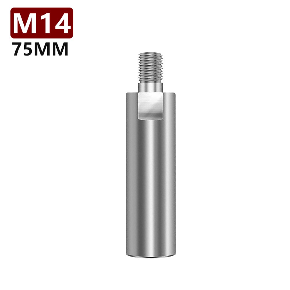 Angle Grinder Extension Connecting Rod Stainless Steel Extender Shaft Set Accessoriesfor Rotary Polisher Car Polisher M10 M14: M14 75MM