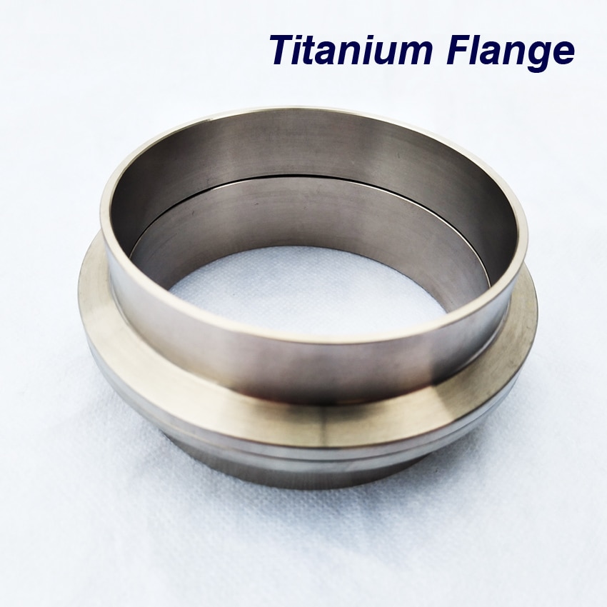 2.0-4.0inch Titanium V-Band clamp Flange Titanium alloy exhaust pipe flange with groove under the pipe