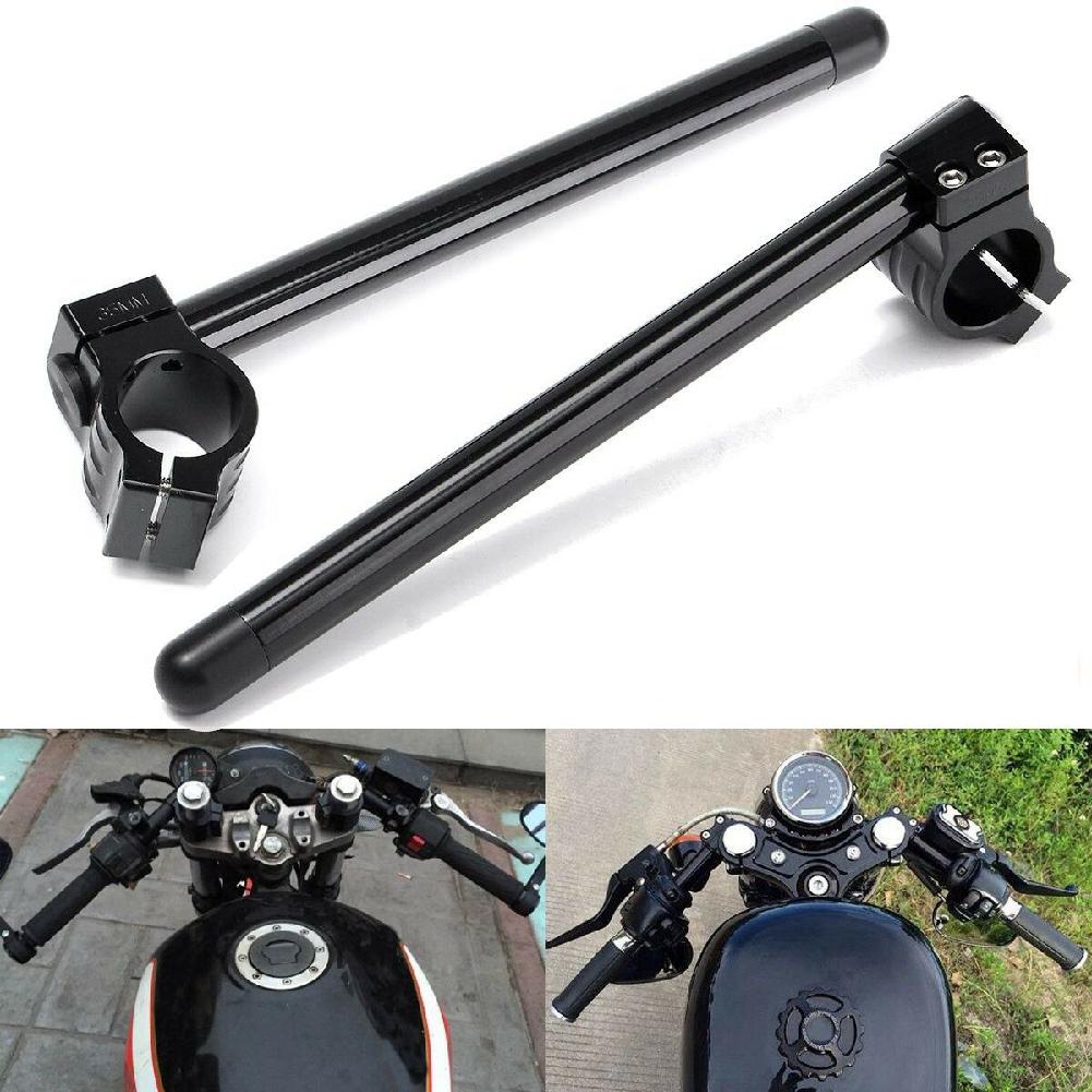 manubrio moto Manubrio moto Cafe Racer manubrio regolabile CNC 31 32 33 35 36 37 39 41 43 45 48 50 51mm clip per moto: 41mm