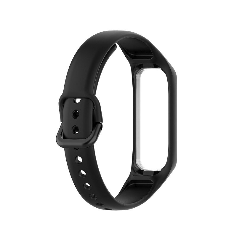 Essidi Soft Silicone Bands For Samsung Galaxy Watch Fit e R375 Smart Bracelet Wrist Band Strap For Samsung Galaxy Fit e Correa: Black