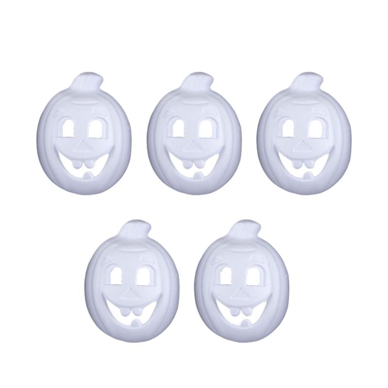5/9Pcs Diy Handgeschilderde Masker Milieuvriendelijke Pulp Leeg Masker Overschilderbaar Gezicht Cover Voor Kleuterschool Dans Festival partij Voeren: style6 5pcs