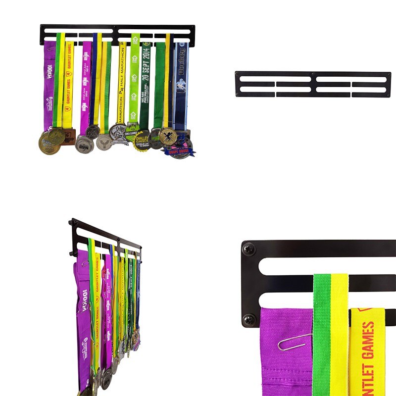 45.7cm Two Rack Sport Display Iron Marathon Medal Hanger