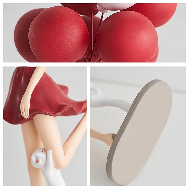 Sculpture de ballon nordique en résine pour fille, ornement pour salon, chambre à coucher, décoration artisanale de bureau