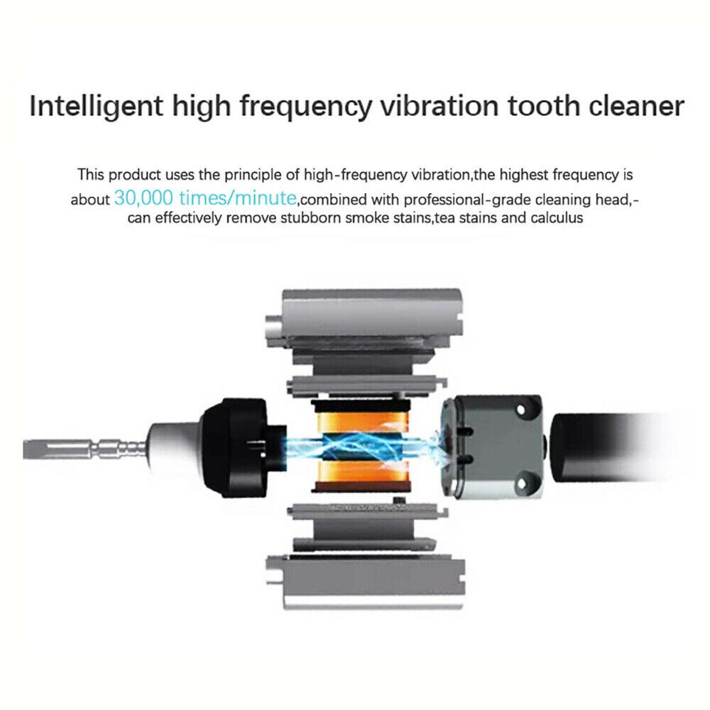 Electric Ultrasonic Dental Scaler Sonic Tooth Calculus Remover Teeth Cleaner Stains Tartar Removal Tool Teeth Health Oral Hygien