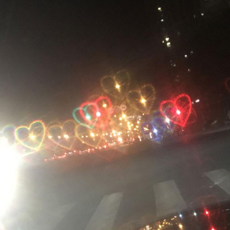 Herz-förmigen Lichter Werden Liebe Spezielle Effekte Liebe Gläser Nacht Net Rote Brille spielzeug magie weihnachten