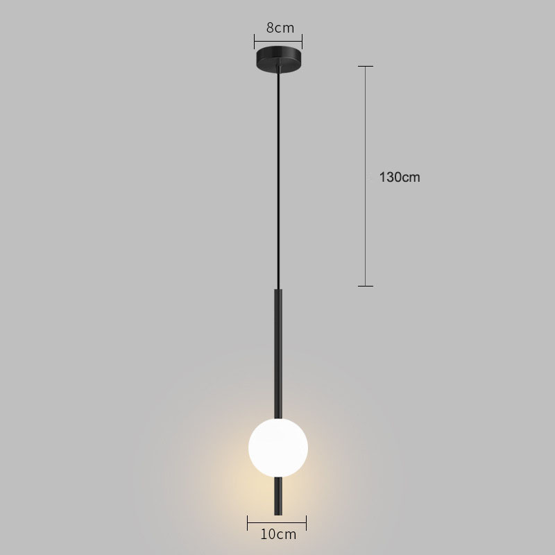 Nachttisch-Pendelleuchten für Schlafzimmer, nordische Pendelleuchte für TV-Hintergrund, Kücheninsel, Restaurant, Esszimmer, LED-Beleuchtung: Kaltes Weiß / Blau