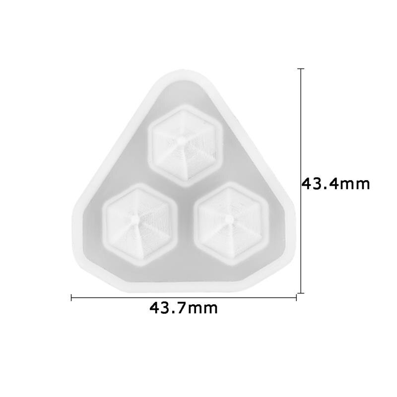 Hars Diamant Siliconen Mal Casting Mallen Voor Epoxy Uv Diy Hanger Hars Sieraden Maken Sieraden Gereedschap Mallen: S