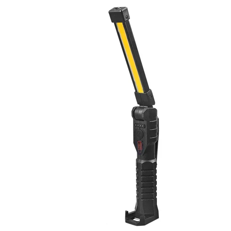 USB oplaadbare COB LED-werklamp Draagbare magnetische draadloze inspectielamp voor autoreparatie Thuiswerkplaats Noodsituatie: Warm White