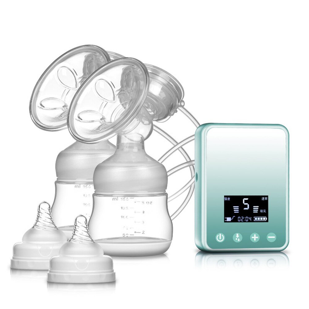 Milk Pump Electric Breast Pump Silicone Rechargeable Mute Milker Cleanable and Portable Breast Milk Pump for Postpartum Mother