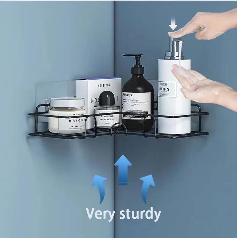Suministros de baño, estante de pared flotante, carrito organizador de Metal, cortina de ducha para baño, organizadores de almacenamiento de cocina, cómoda
