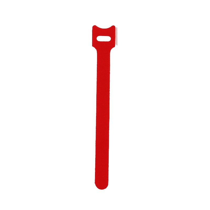 30pcs Reusable Cable Ties Cord Nylon Strap Hook Loop Tidy Organiser Tool Tidy Hook T-type Velcro Cable Tie 1.2x20cm Multi-color: Red