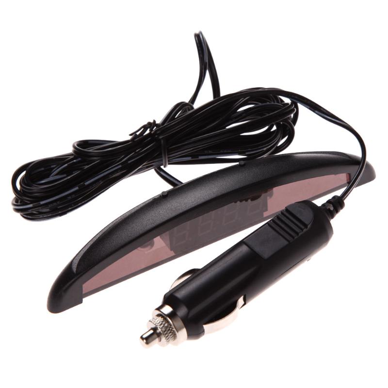 Universal Auto Car Clock Luminous LED 12V Digital Clock Car Thermometer for Vehicle Trunk Time Display with Memory Function
